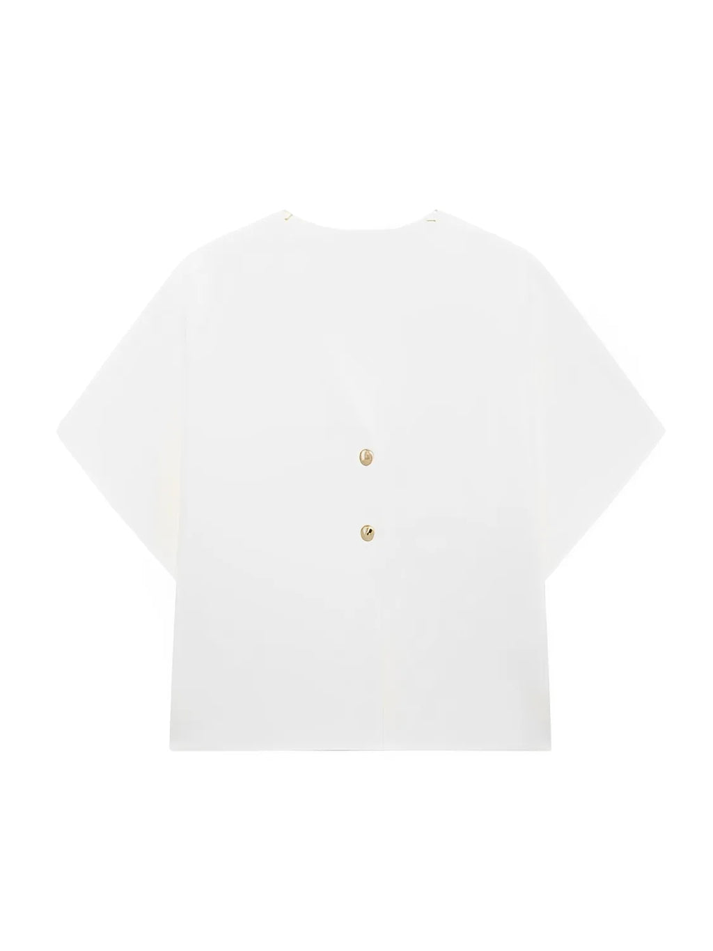 Blusa Feminina Alfaiataria com Botões e Decote em V - Hera