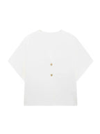Blusa Feminina Alfaiataria com Botões e Decote em V - Hera