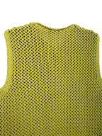 Blusa em Tricô com Decote Canoa Botões Maxi e Bolsos - Ayla