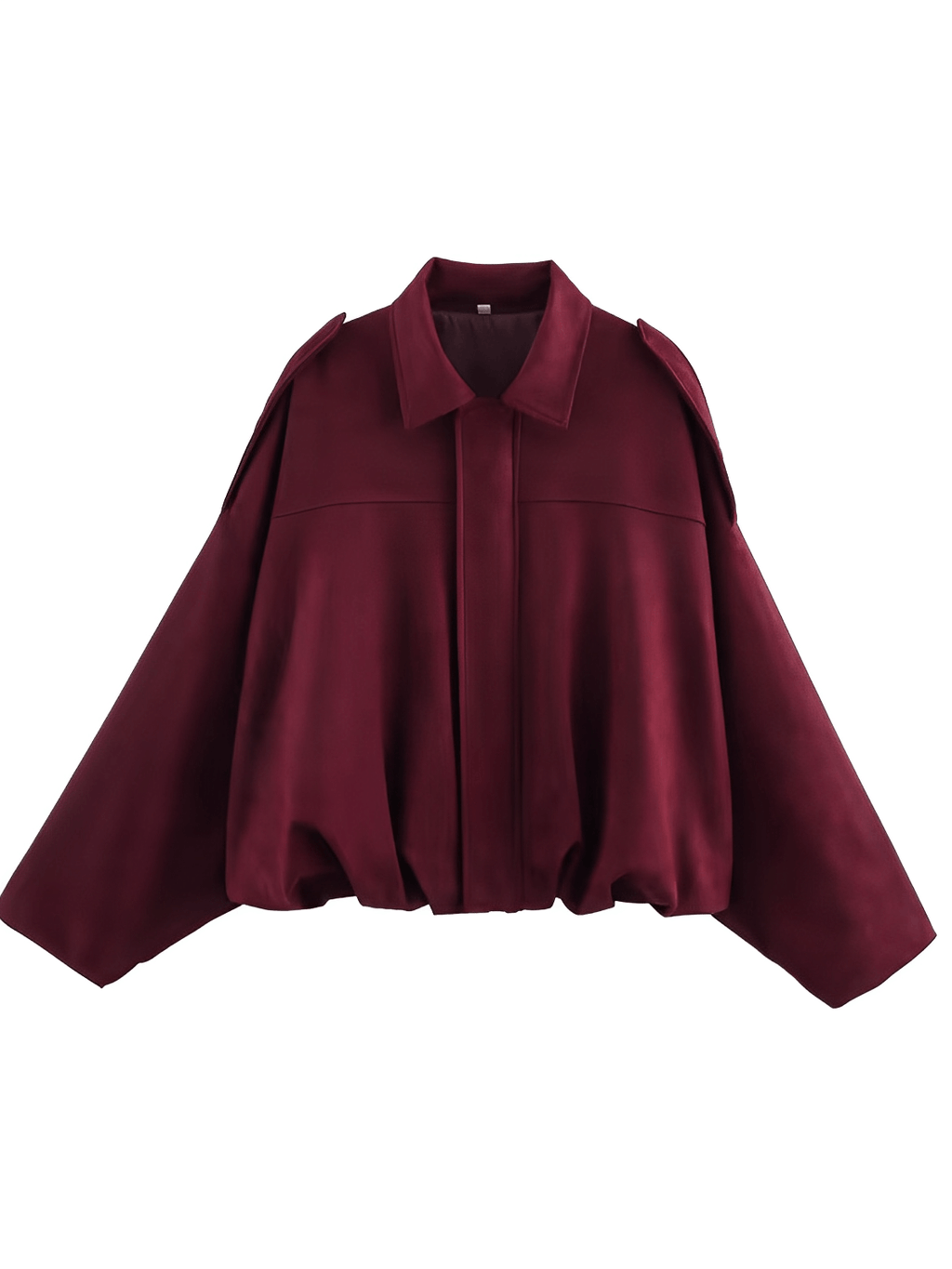 Jaqueta Bomber Oversized em Camurça com Recortes – Ione
