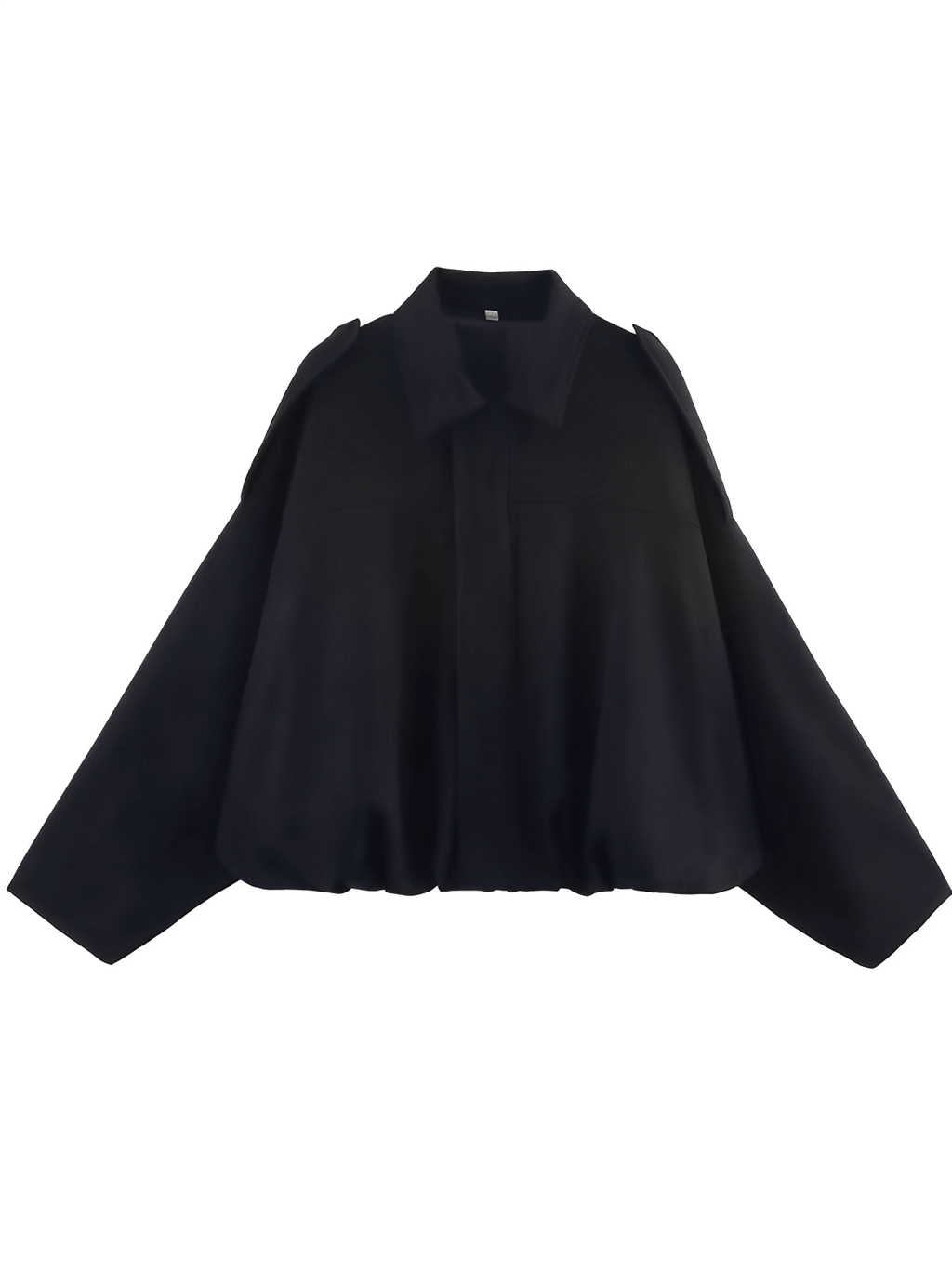 Jaqueta Bomber Oversized em Camurça com Recortes – Ione