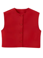 Blusa Feminina Manga Curta com Botões Frontais - Bersan