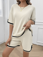 Conjunto em Viscose com Blusa Mullet  Recortes Laterais e Short - Andreza [FRETE FULL]