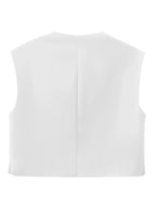 Blusa Feminina Manga Curta com Botões Frontais - Bersan