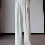 Calça  Alfaiataria Wide Leg Cintura Alta com Lenço Removível  – Amara