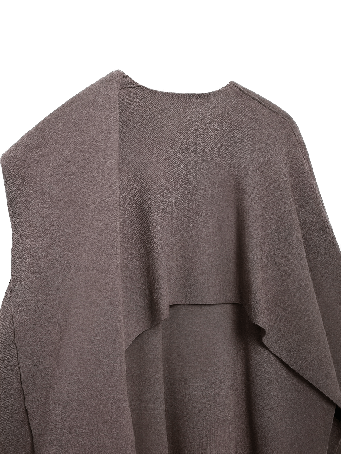 Casaco Poncho Assimétrico  com Gola Lenço – Alana