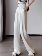 Calça  Alfaiataria Wide Leg Cintura Alta com Lenço Removível  – Amara