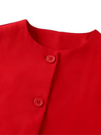 Blusa Feminina Manga Curta com Botões Frontais - Bersan