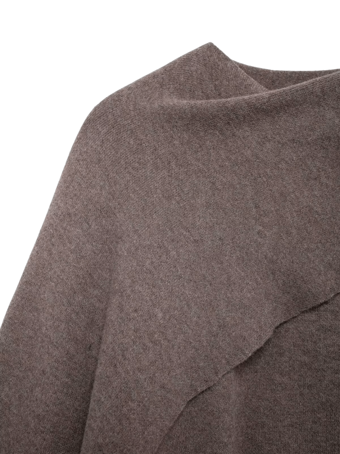 Casaco Poncho Assimétrico  com Gola Lenço – Alana