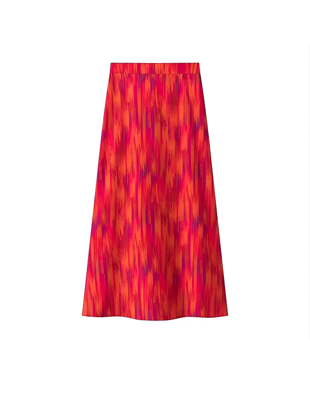 Conjunto Estampado com Blusa Ciganinha Bufante e Saia Lápis - Martina