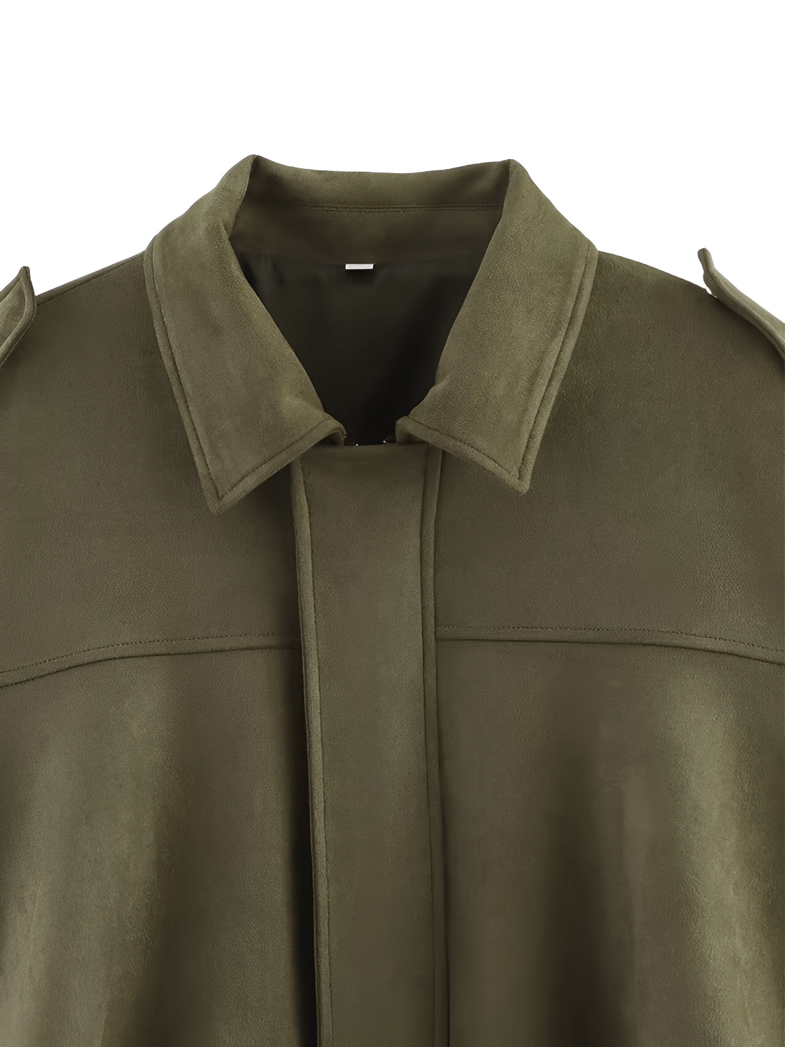 Jaqueta Bomber Oversized em Camurça com Recortes – Ione [FRETE FULL]