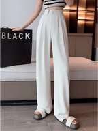 Calça  Alfaiataria Wide Leg Cintura Alta com Lenço Removível  – Amara