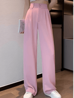 Calça  Alfaiataria Wide Leg Cintura Alta com Lenço Removível  – Amara