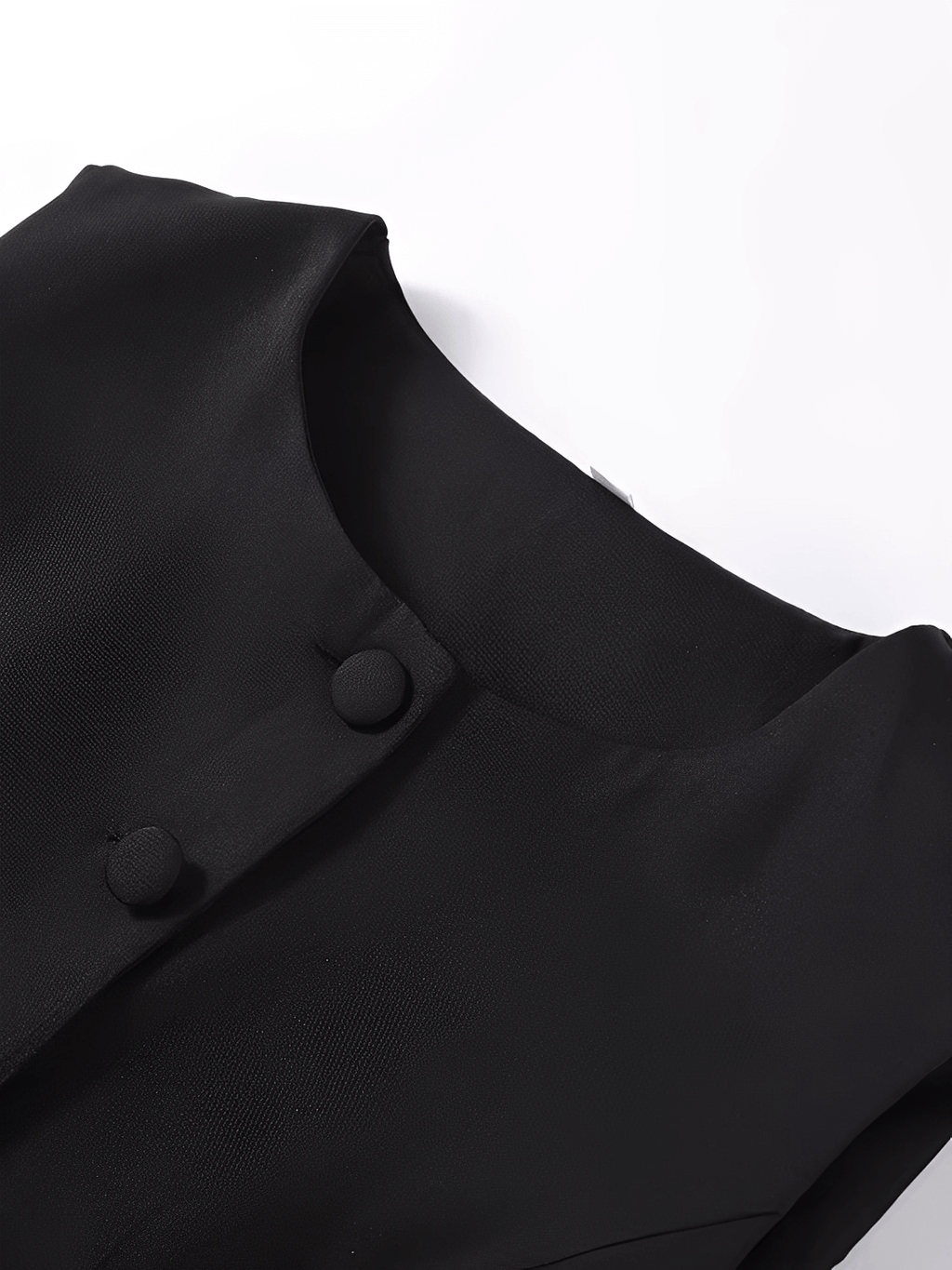 Vestido Midi Sem Mangas com Botões Forrados Cinto e Fenda – Selena [FRETE FULL]