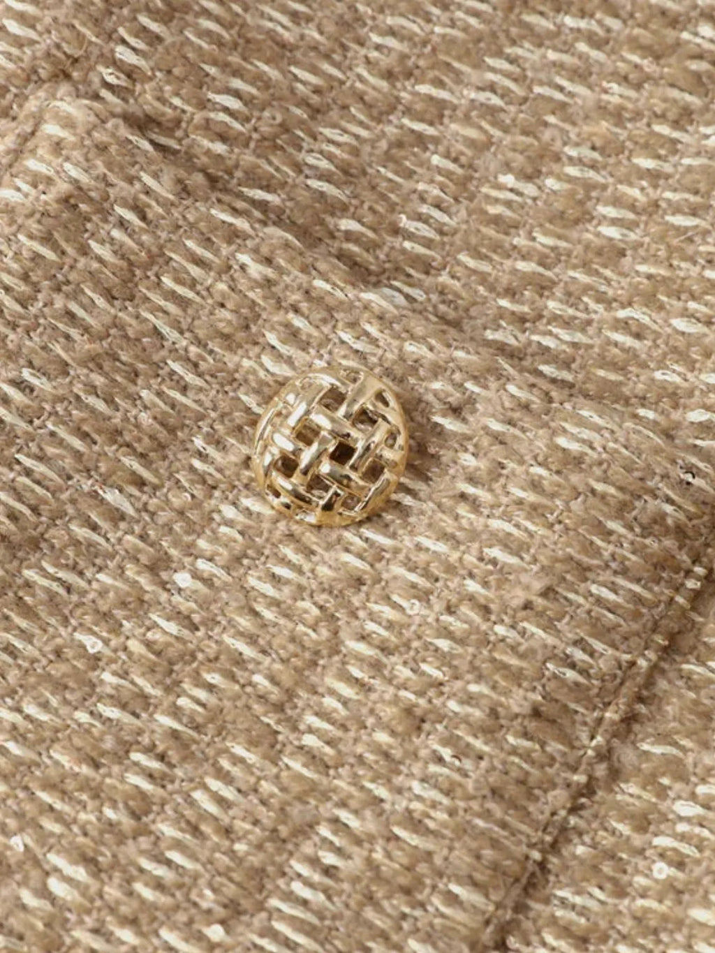 Jaqueta Feminina Tweed Texturizada com Botões e Bolsos - Giorgia