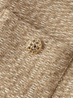 Jaqueta Feminina Tweed Texturizada com Botões e Bolsos - Giorgia