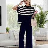 Conjunto de Viscose com Blusa Manga Morcego e Calça Elástica - Alessia