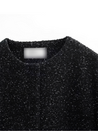 Conjunto em Tweed com Casaco Peplum e Short Saia Estruturado - Jessica