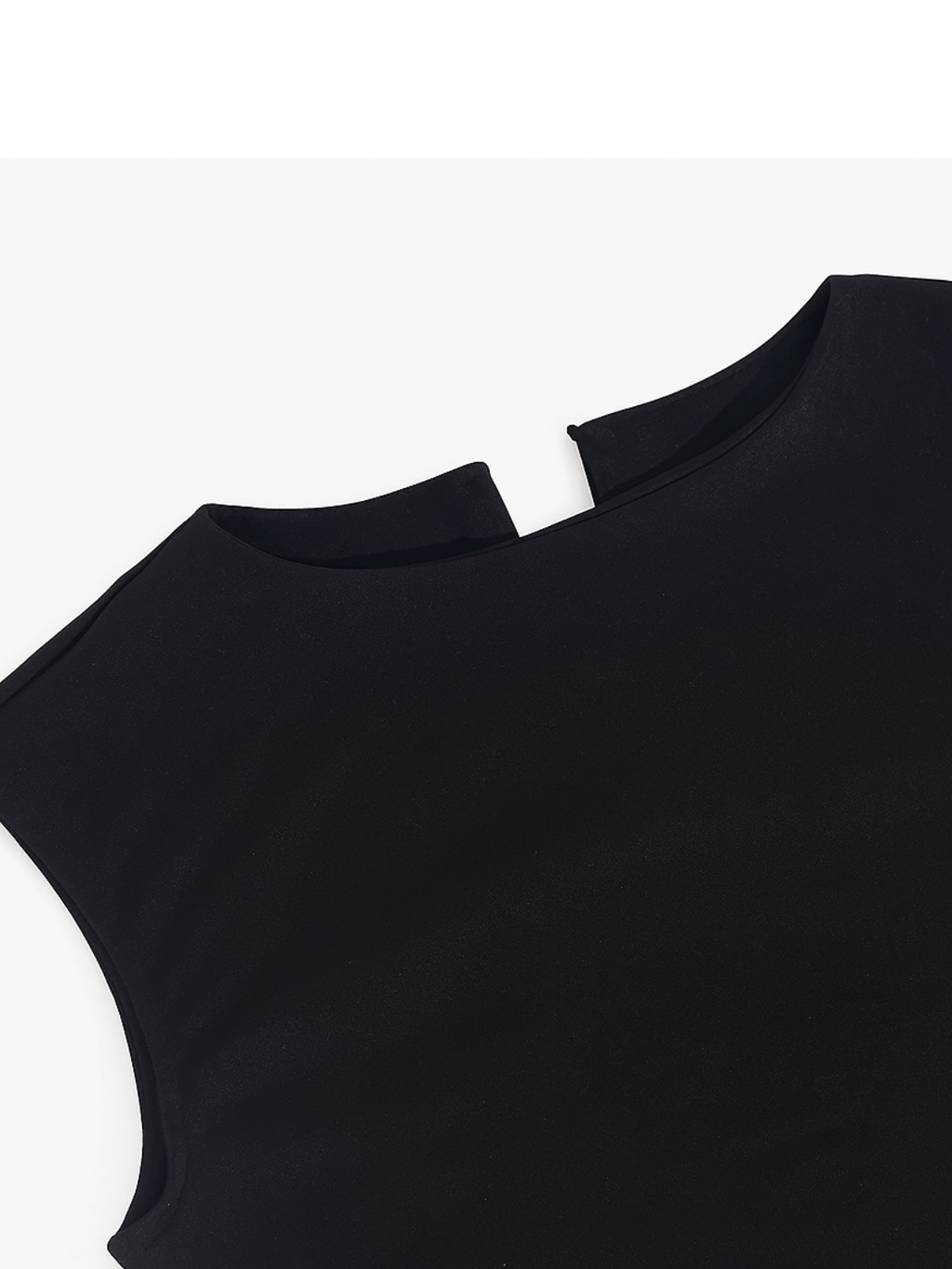 Vestido Longo Sem Mangas com Design Bicolor Diagonal Elegante - Alane [FRETE FULL]