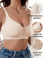 Sutiã Sem Costura com Bojo 3D Costas em U e Efeito Push Up – Aisha