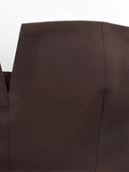 Blusa Tomara que Caia Estruturada com Recorte em V e Bolsos - Rita