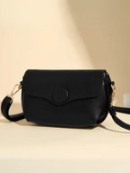 Bolsa Feminina Tiracolo com Alça Larga e Bolsos com Zíper – Jasmin