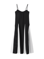 Vestido Longo com Decote Coração Alças Finas e Corpete Ajustado – Celine